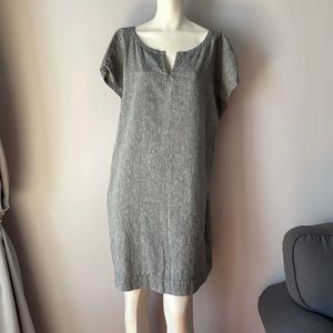 Eileen Fisher Linen Blend Shift Dress